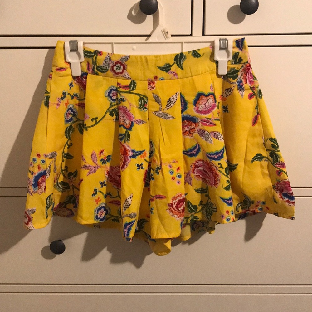 Yellow shorts